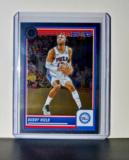 Buddy Hield 2023-24 Panini Premium Stock NBA Hoops #188 Card Philadelphia 76ers - Basketball Card Single