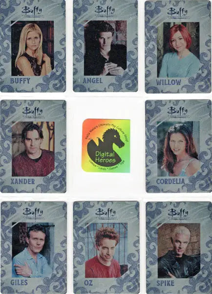 Buffy the Vampire Slayer character cards from Metal Retrospectives Insert Set