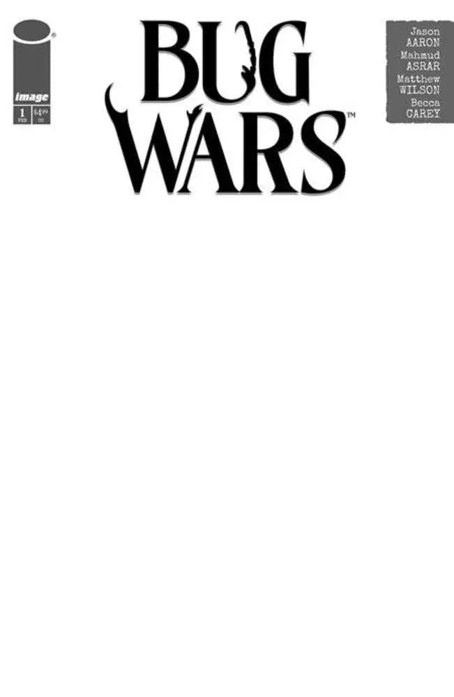 Bug Wars #1 (Of 6) Cover C Blank Sketch Variant (Mature) - Comic Book