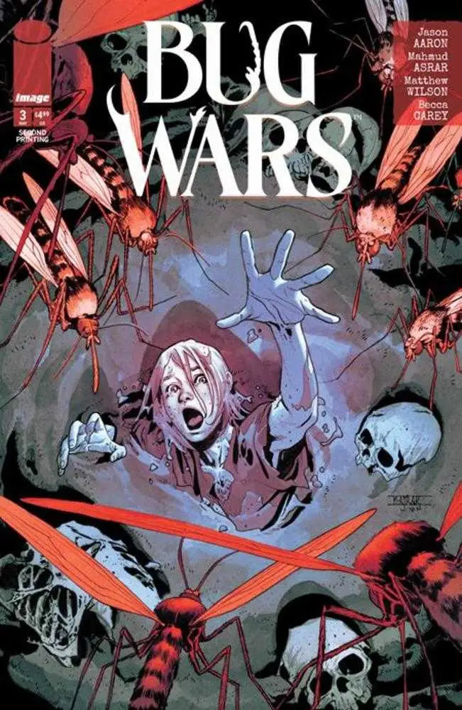 Bug Wars comic book cover 2nd print mature edition featuring vibrant insect battles
