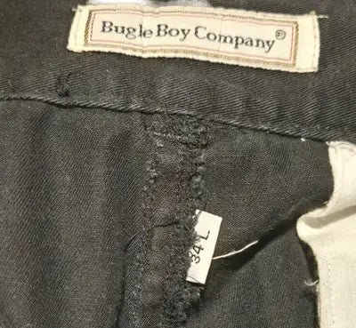 Bugle Boy Pants Mens 34 Black Pleated Front Relaxed Dress Trousers Classic - Apparel