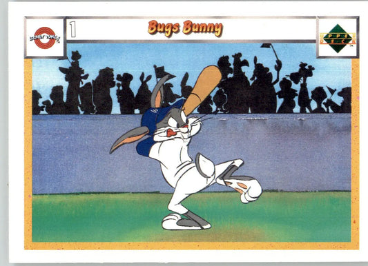 Bugs Bunny - 1990 Upper Deck Comic Ball - #1 / 16 - Baseball - Baseball Card Single