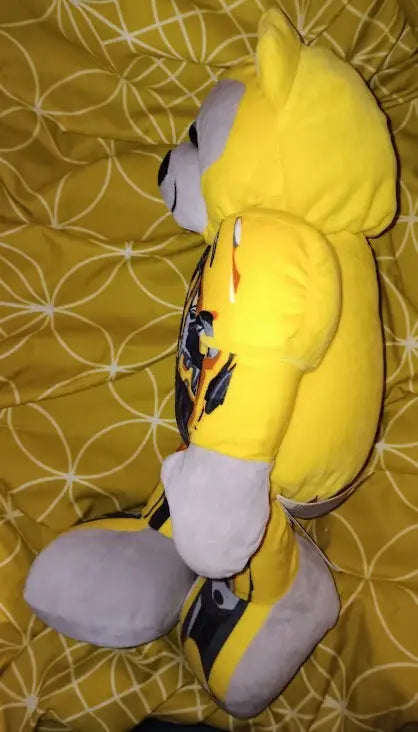 Build A Bear BAB Transformers Bumblebee 17” Plush Bear Movable Arms And Head - Collectibles