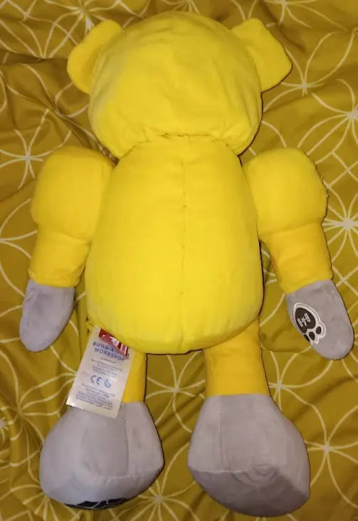 Build A Bear BAB Transformers Bumblebee 17” Plush Bear Movable Arms And Head - Collectibles