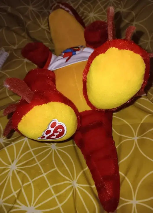 Build a Bear Red Raptor Stuffed Animal Toys Dinosaur T-Rex 19’’ Superman Shirt On - Collectibles