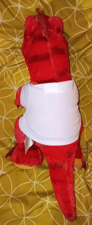 Build a Bear Red Raptor Stuffed Animal Toys Dinosaur T-Rex 19’’ Superman Shirt On - Collectibles