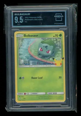 Bulbasaur #1/25 Arena Club 9.5 2021 Pokemon McDonald’s 25th Anniversary