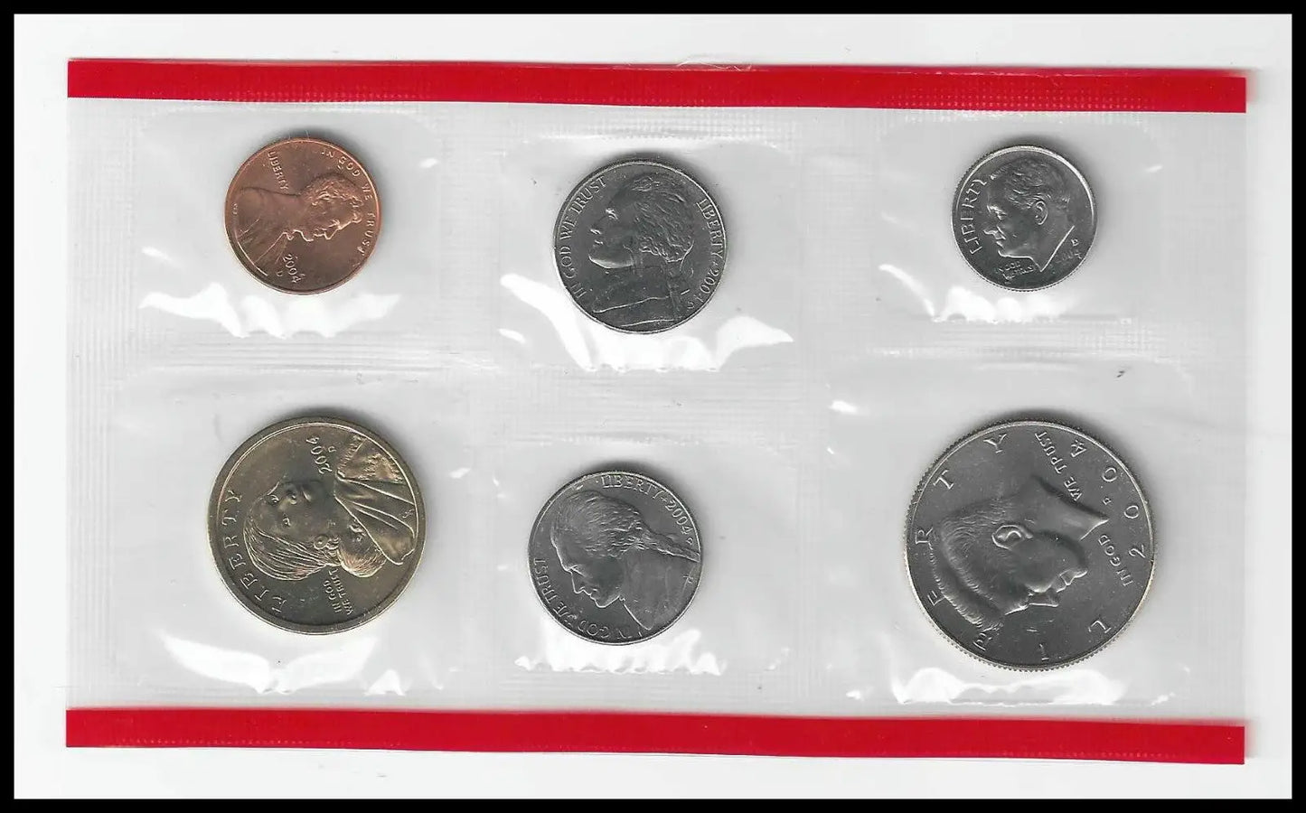 Bulk Lot of 4 U.S. Mint Uncirculated Sets – 1985‑P 2002 P & D 2004‑D – All Com - Coins & Currency