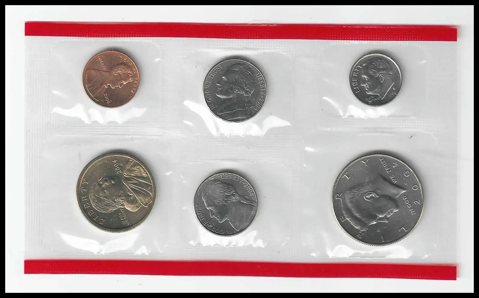 Bulk Lot of 4 U.S. Mint Uncirculated Sets – 1985‑P 2002 P & D 2004‑D – All Com - Coins & Currency