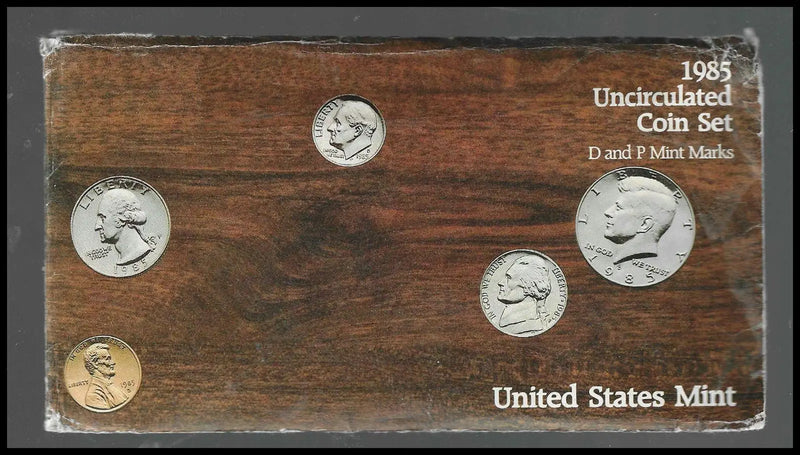 Bulk Lot of 4 U.S. Mint Uncirculated Sets – 1985‑P 2002 P & D 2004‑D – All Com - Coins & Currency