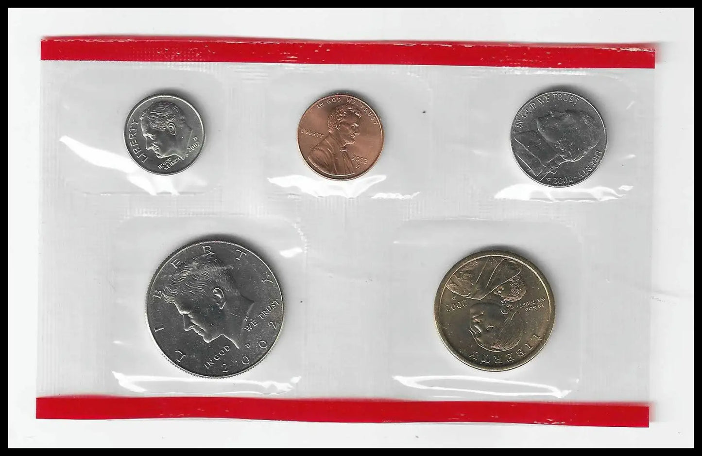 Bulk Lot of 4 U.S. Mint Uncirculated Sets – 1985‑P 2002 P & D 2004‑D – All Com - Coins & Currency