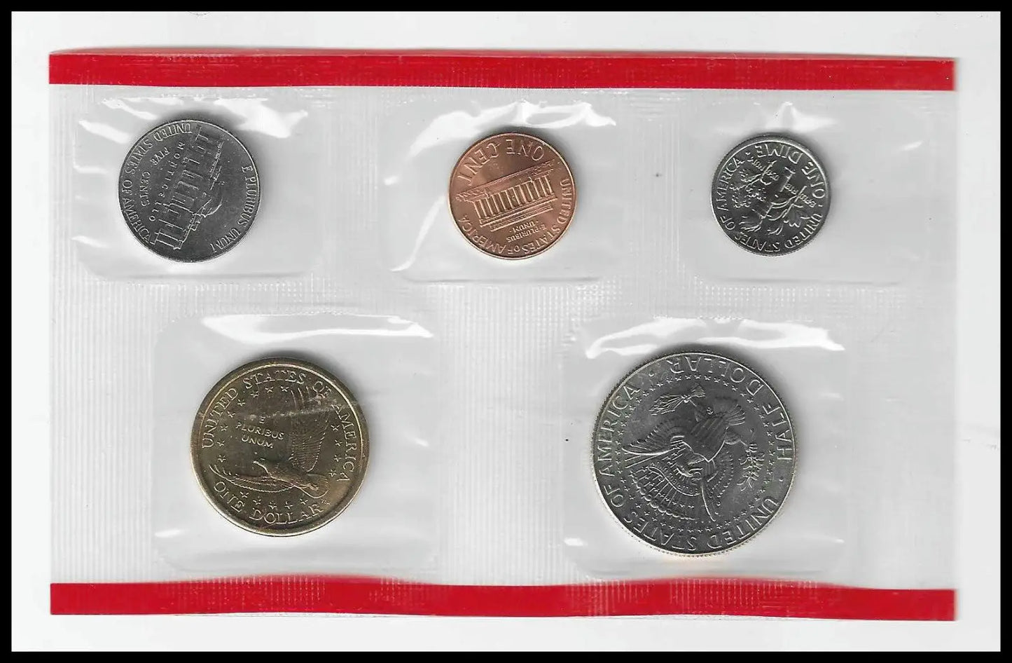 Bulk Lot of 4 U.S. Mint Uncirculated Sets – 1985‑P 2002 P & D 2004‑D – All Com - Coins & Currency