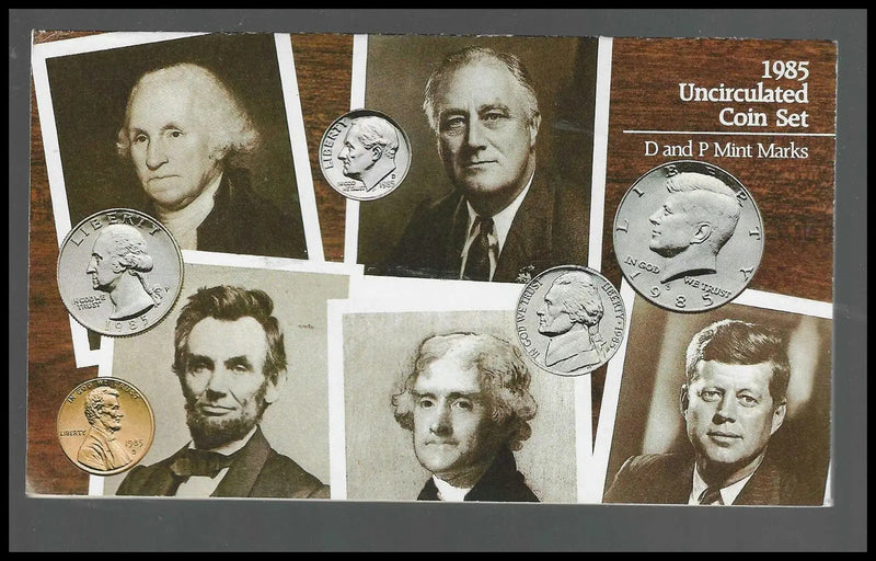 Bulk Lot of 4 U.S. Mint Uncirculated Sets – 1985‑P 2002 P & D 2004‑D – All Com - Coins & Currency