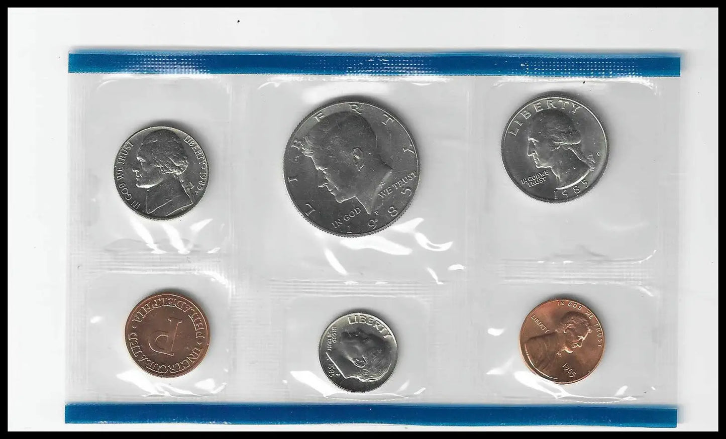 Bulk Lot of 4 U.S. Mint Uncirculated Sets – 1985‑P 2002 P & D 2004‑D – All Com - Coins & Currency