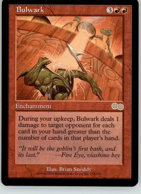 Bulwark - Urza’s Saga - 178 - LP Magic: The Gathering - Magic Card Single