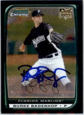Burke Badenhop - 2008 Bowman Chrome Draft Picks & Prospects - #BDP4 - RC AUTO - Baseball Card Single