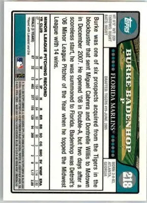 Burke Badenhop - 2008 Topps Chrome - #218 - RC,AUTO Baseball - Baseball Card Single