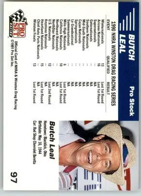 Butch Leal’s Car - 1991 Pro Set NHRA - #97 - Racing - Racing Card Single