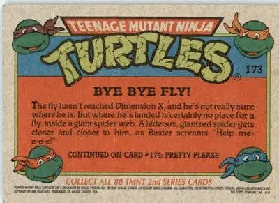 Bye Bye Fly! - 1989 Topps Teenage Mutant Ninja Turtles - #173 - Non_sport - Non-Sports Card Single