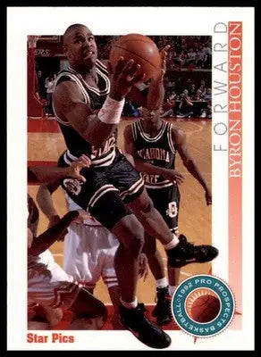 Byron Houston 1992 Star Pics #53 Oklahoma State Cowboys - Basketball Card Single