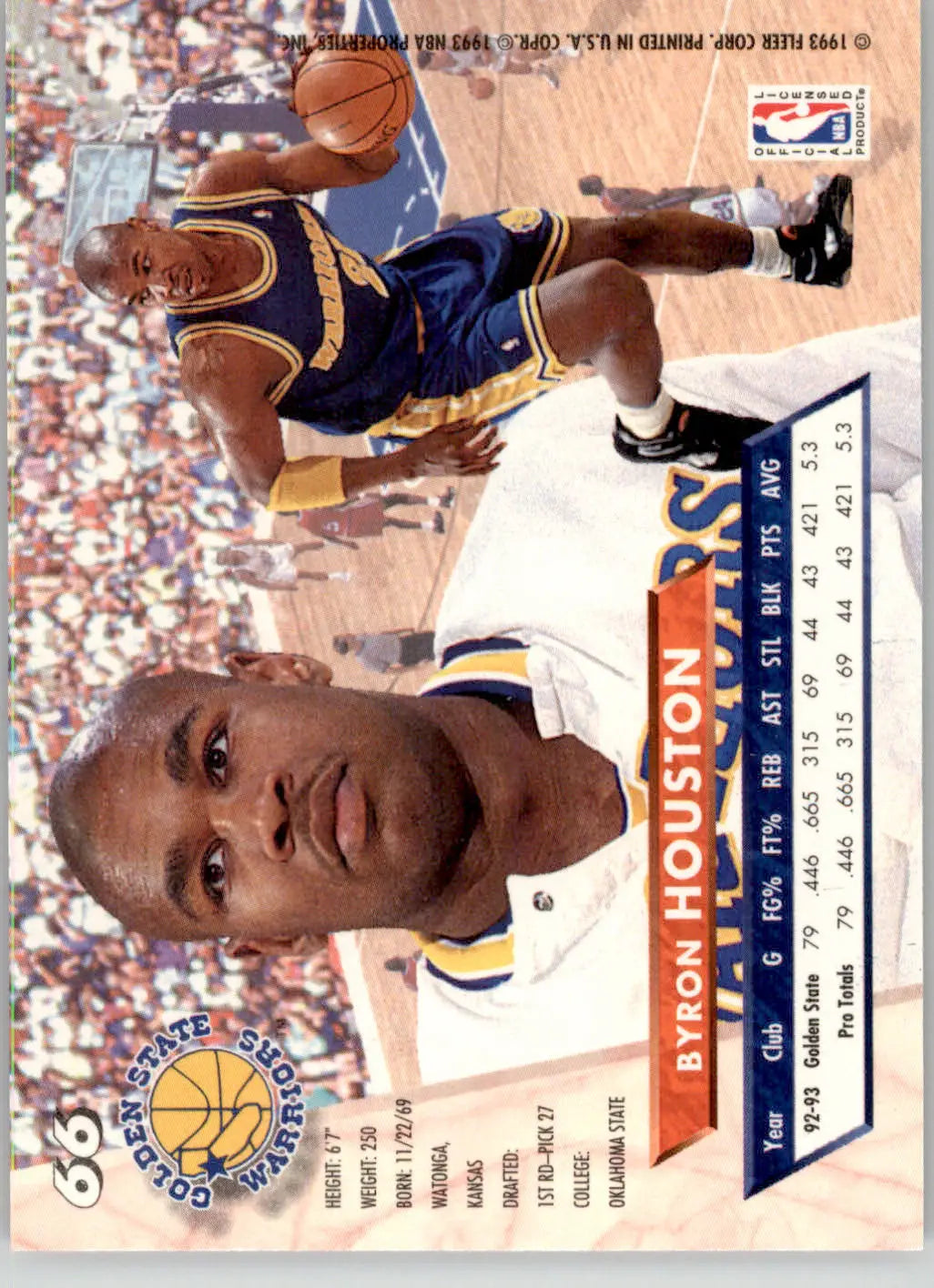 Byron Houston - 1993-94 Ultra - #66 - Basketball - Basketball Card Single