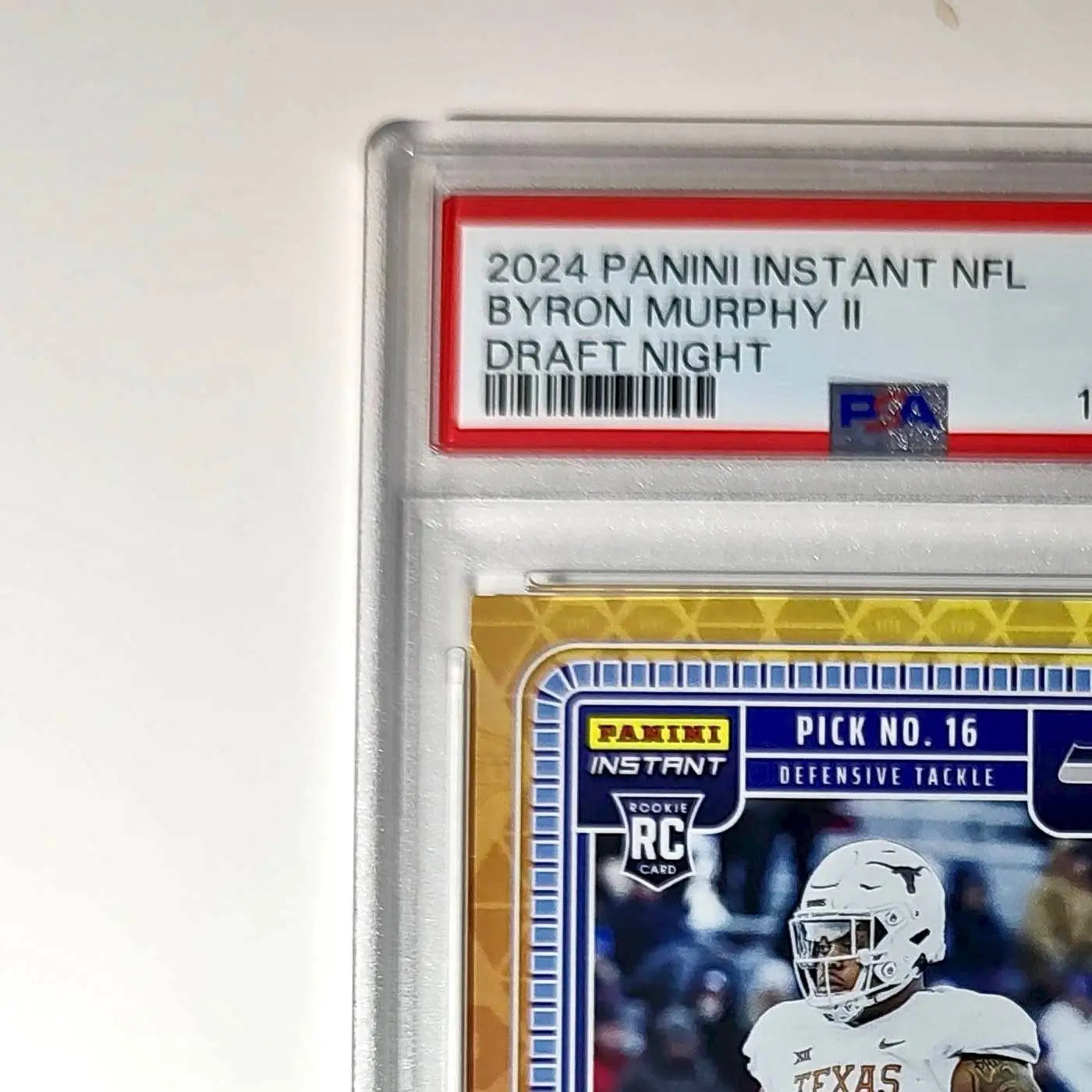 Byron Murphy II 2023 Panini Draft Night #NFLDN-3 Rookie Seattle Seahawks PSA 10