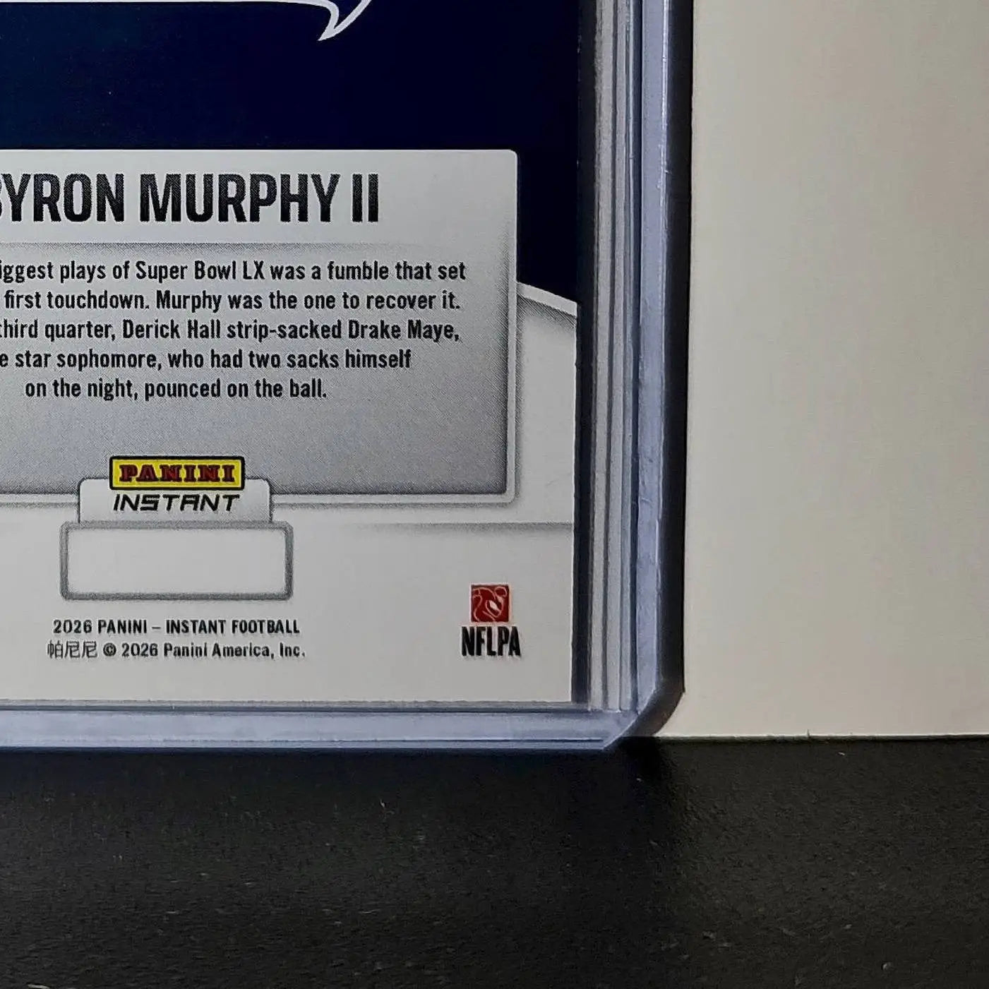 Byron Murphy II 2026 Panini NFL Super Bowl LIX Champions #16 Seattle Seahawks - Football Card Single