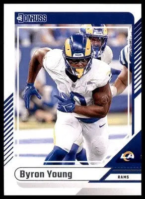 Byron Young 2024 Donruss #47 Los Angeles Rams - Football Card Single