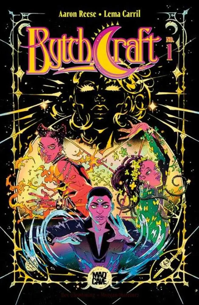 Comic book cover of Bytchcraft #1 featuring queer coven artwork by Al Kaplan