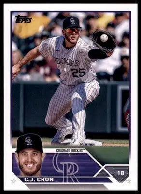 C.J. Cron 2023 Topps #63 Colorado Rockies - Baseball Card Single