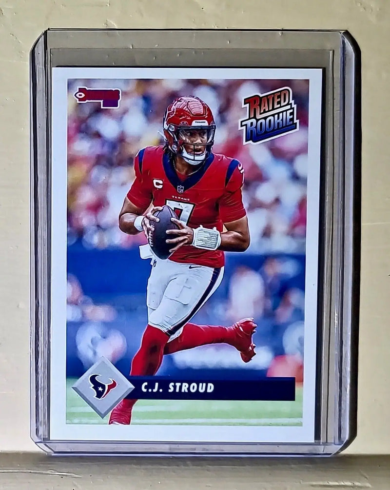 C.J. Stroud 2023 Panini NFL Rated Rookie Retro #2 Football Card Texans 1/629 - Football Card Single