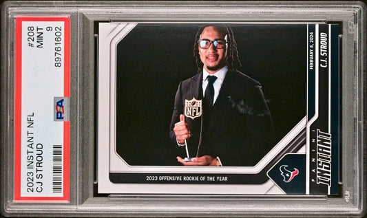 C. J. Stroud 2023 Panini NFL Rookie of Year Football #208 Card 1 of 1561 PSA 9 - Football Card Single