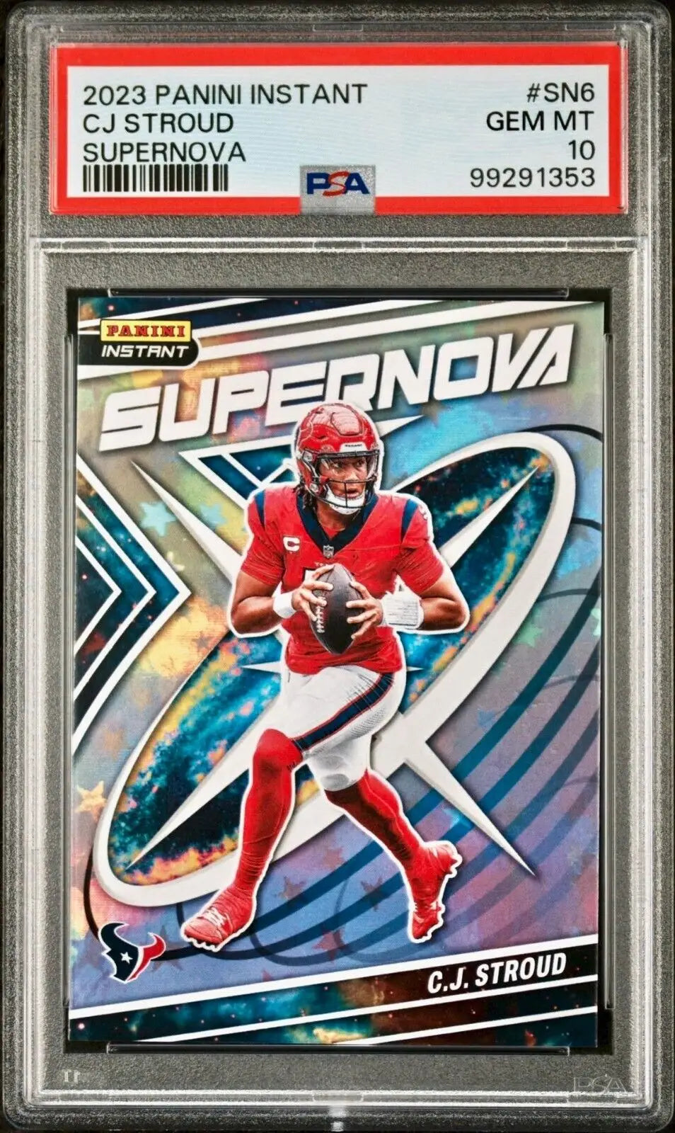 C.J. Stroud 2023 Panini Supernova NFL #SN-6 Football Card Houston Texans PSA 10