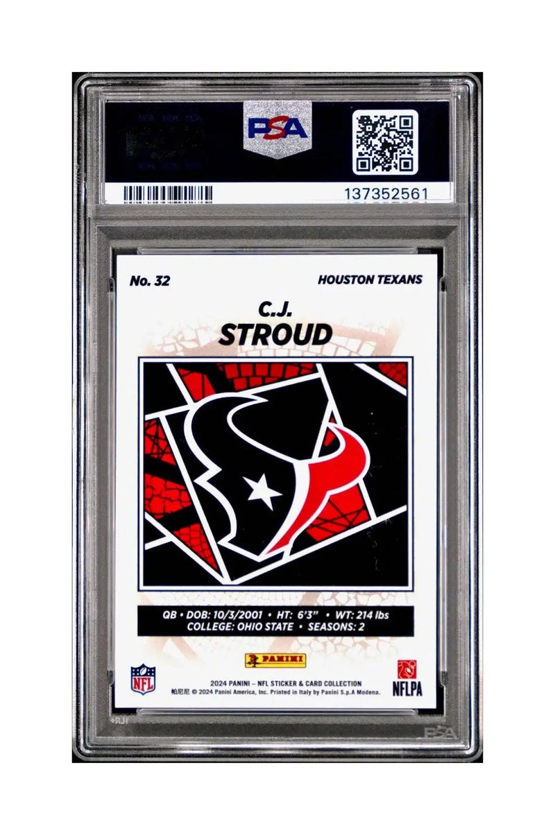 C.J. Stroud 2024 Panini Sticker Collection #32 PSA 8 NM-MT