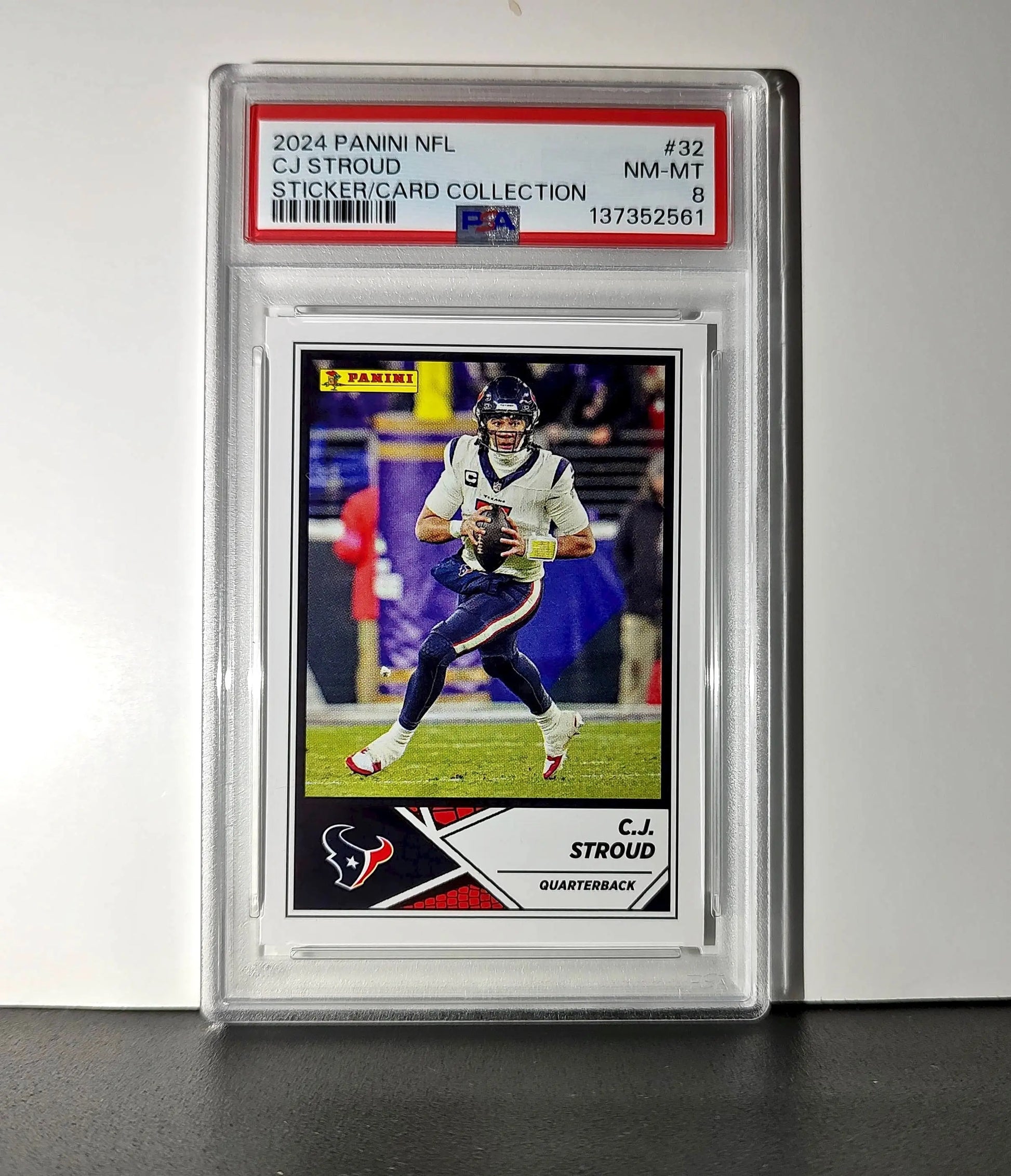 C.J. Stroud 2024 Panini Sticker Collection #32 PSA 8 NM-MT - Football Card Single