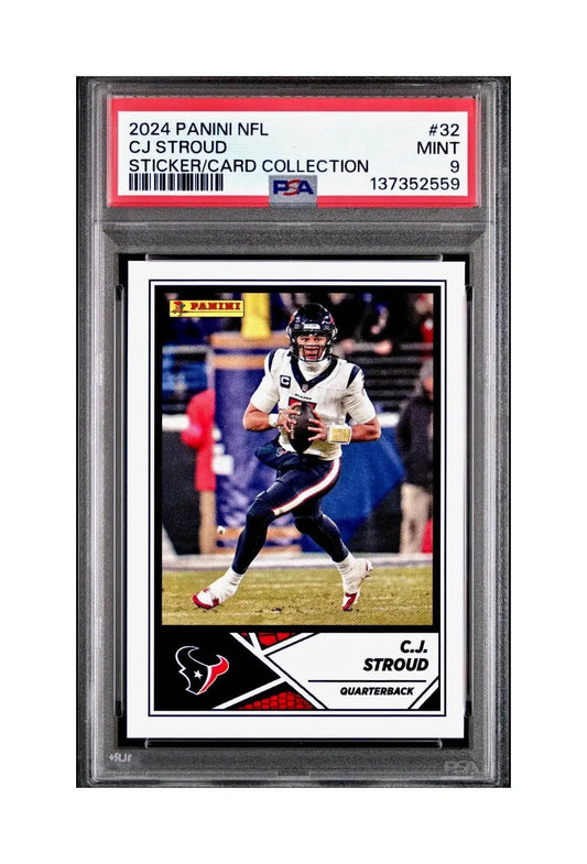 C.J. Stroud 2024 Panini Sticker Collection #32 PSA 9 Mint - Football Card Single