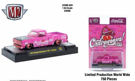 M2 Machines Coca-Cola Release A59 1972 Dodge Adventurer 150 Custom CHASE - Collectibles