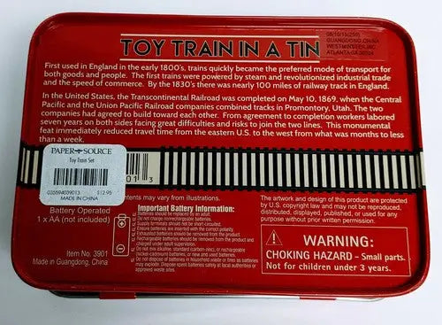 Toy Train In A Tin Box -16Pc Old No 9 Mini Locomotive #3901 Complete Se ID:34676 - Action Figure & Toy