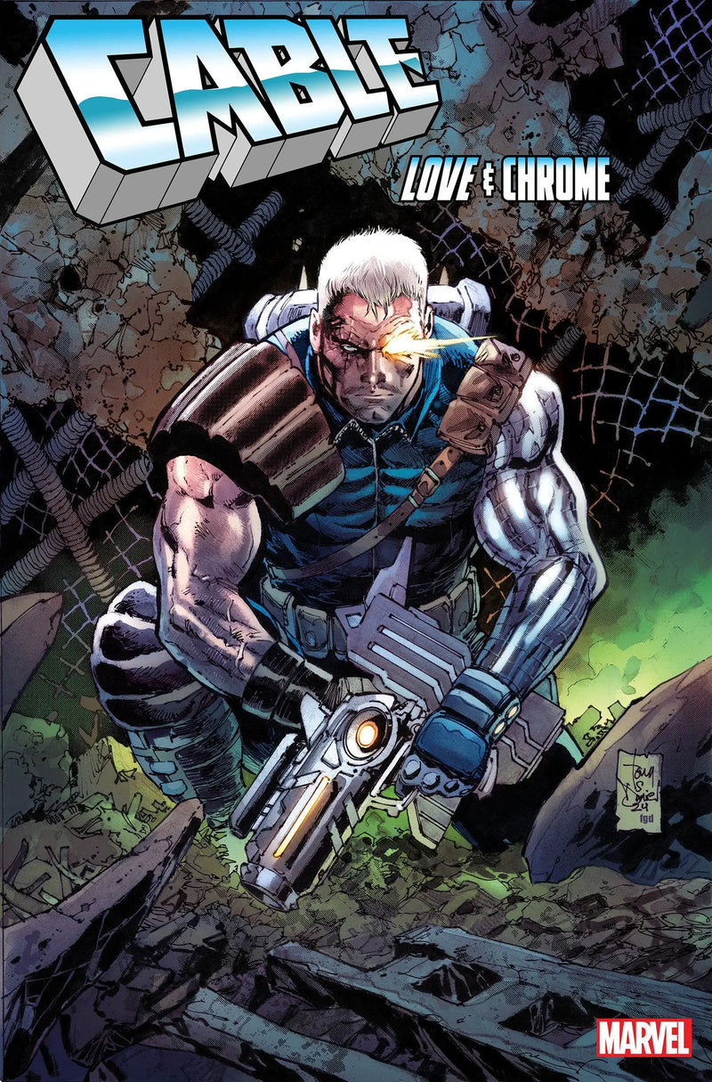Comic book cover featuring Cable Love from Cable: Love And Chrome #2 Tony Daniel Variant