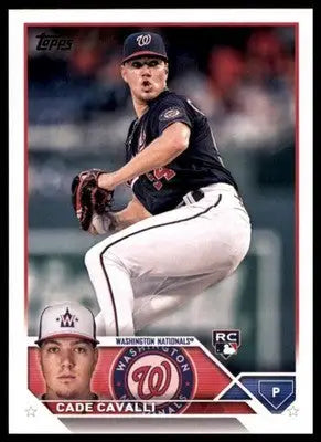Cade Cavalli Rookie 2023 Topps #320 Washington Nationals - Baseball Card Single