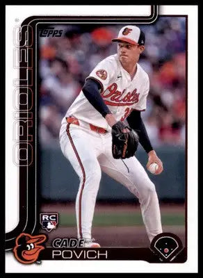 Cade Povich Rookie 2025 Topps #25 Baltimore Orioles - Baseball Card Single