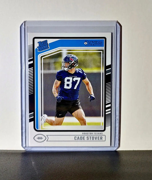 Cade Stover 2024 Panini Donruss NFL #304 Rated Rookie Card Houston Texans - Football Card Single