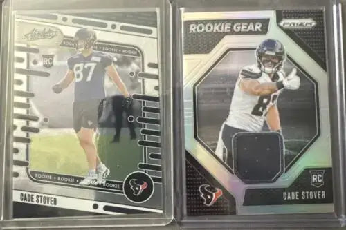 Cade Stover Rookie 2 Card Lot - Texans - Football Card Single