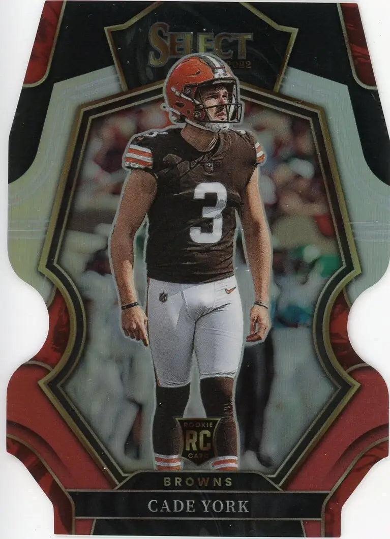 Cade York Rookie 2022 Panini Select Premier Silver Die Cut #126 Cleveland Browns