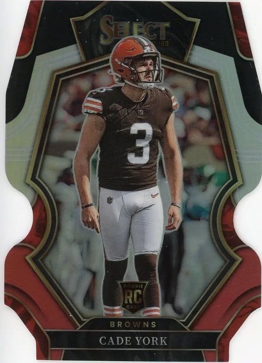 Cade York Rookie 2022 Panini Select Premier Silver Die Cut #126 Cleveland Browns - Football Card Single