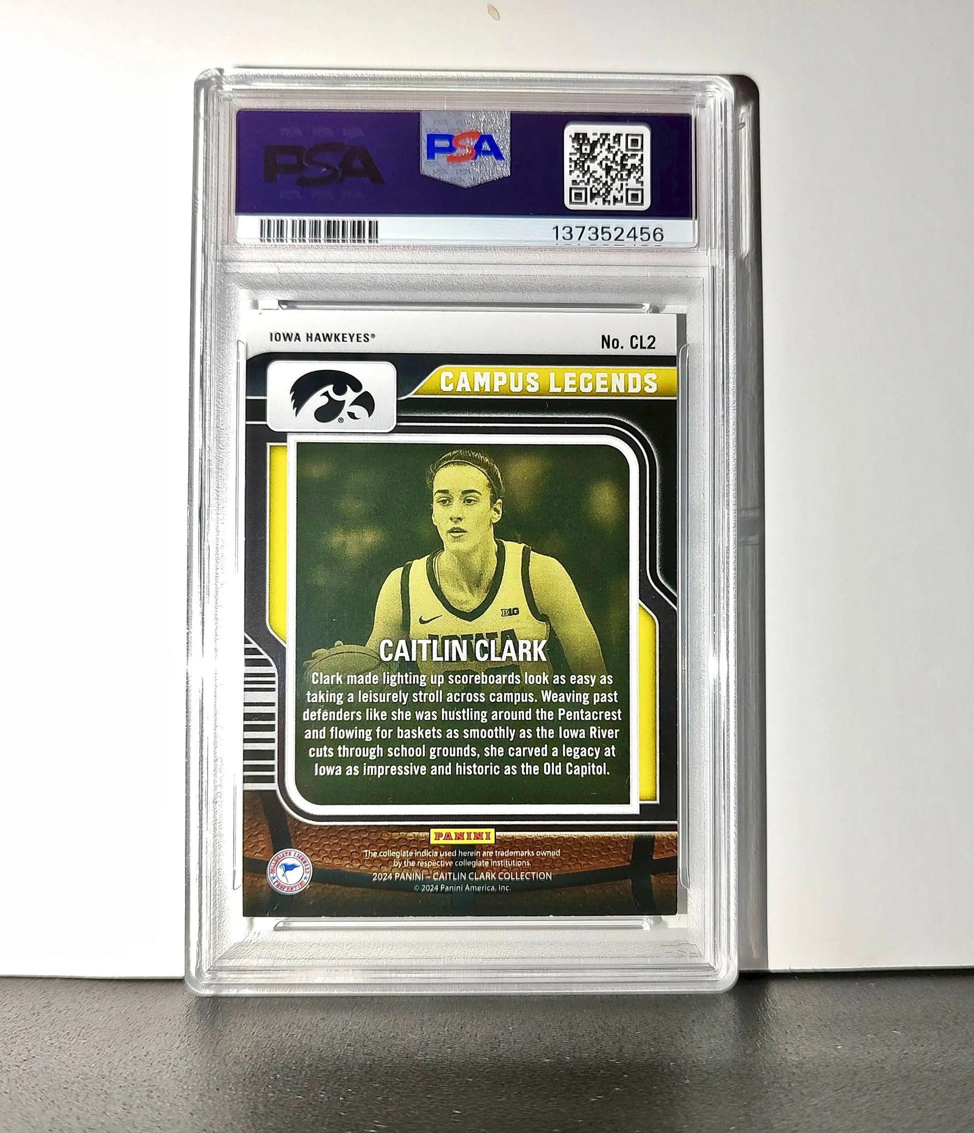 Caitlin Clark 2024 #CL2 251/299 Campus Legends Pointed Stars PSA 8 NM-MT