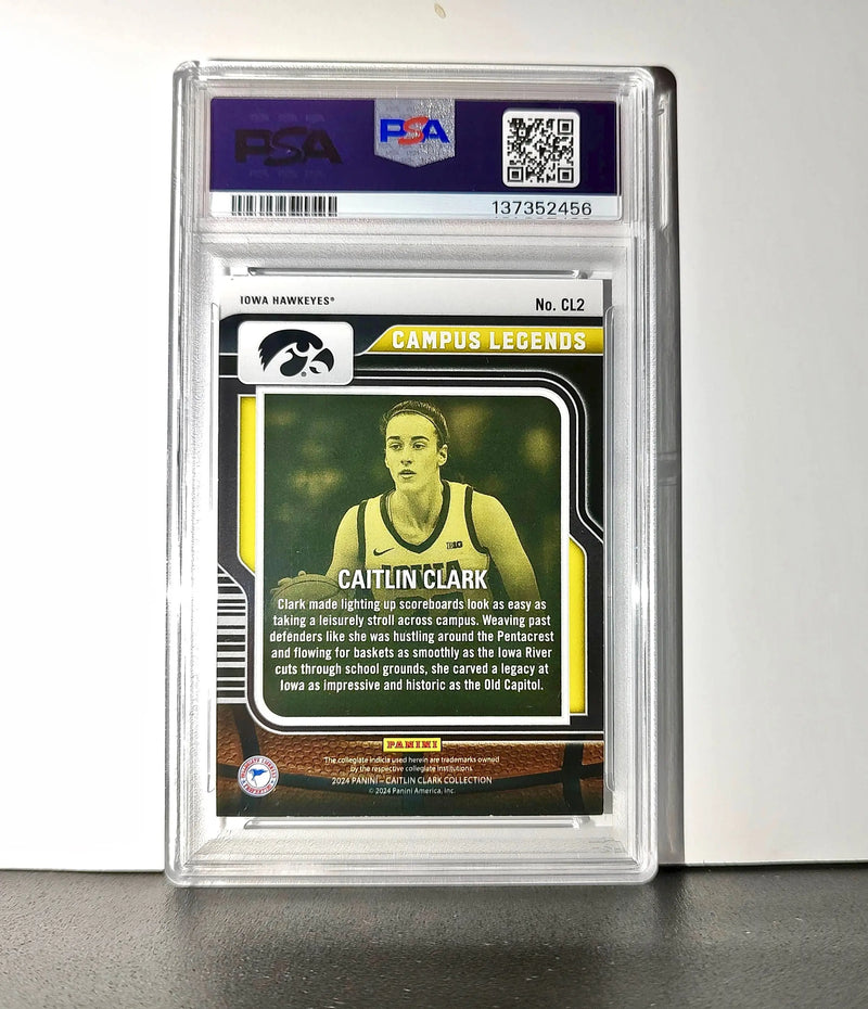 Caitlin Clark 2024 #CL2 251/299 Campus Legends Pointed Stars PSA 8 NM-MT