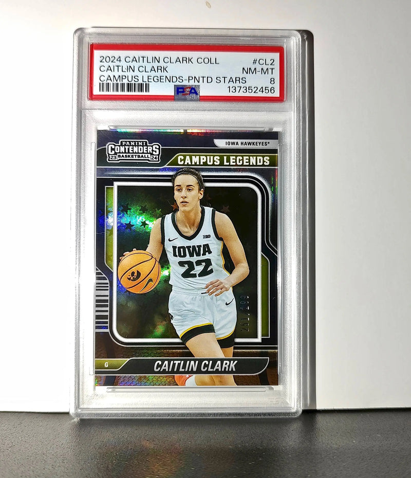 Caitlin Clark 2024 #CL2 251/299 Campus Legends Pointed Stars PSA 8 NM-MT