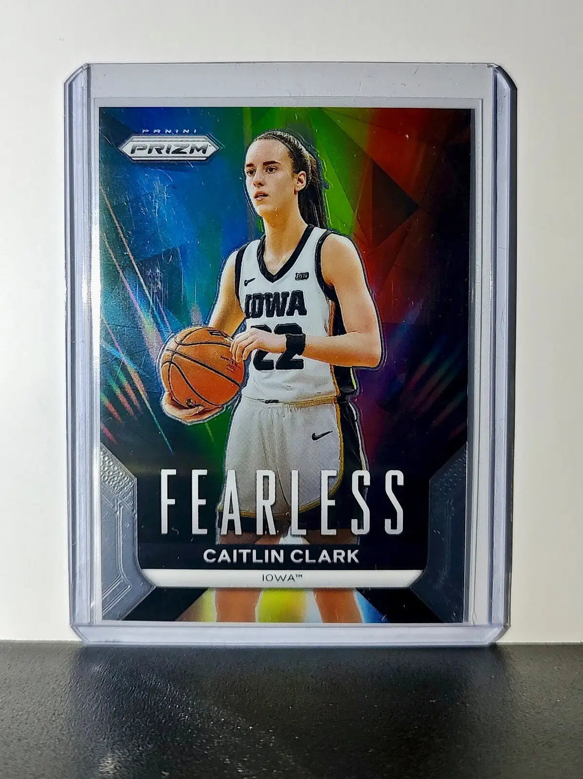 Caitlin Clark 2024 Panini Prizm Fearless #F1 Basketball Card Iowa Hawkeyes