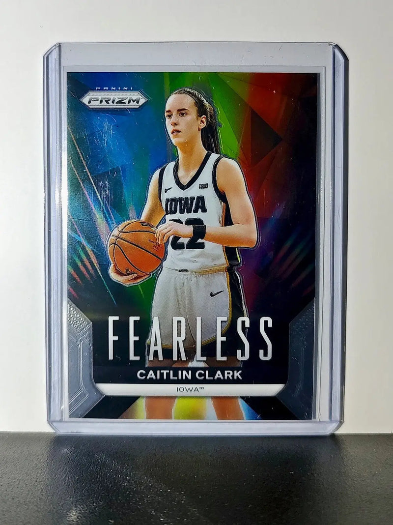 Caitlin Clark 2024 Panini Prizm Fearless #F1 Basketball Card Iowa Hawkeyes